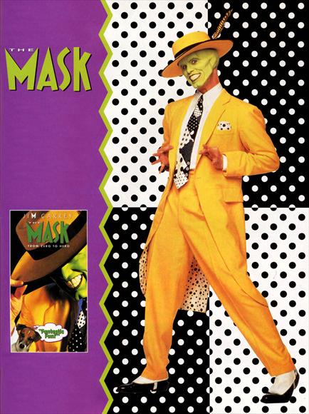 The Mask Movie Poster Print featuring Jim Carrey's iconic character.