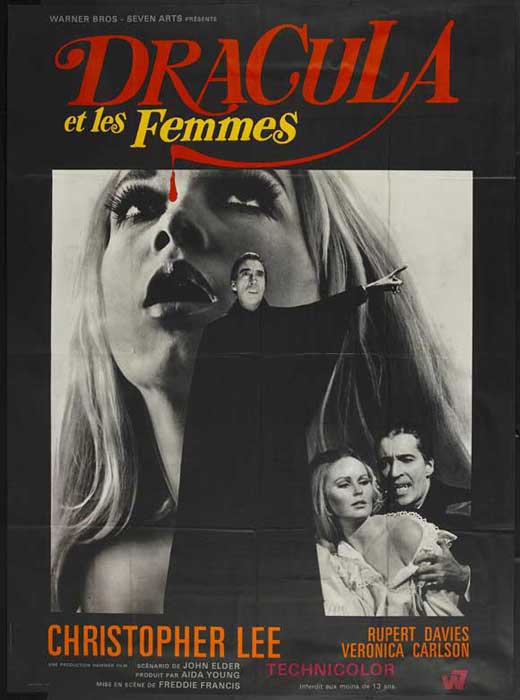 Dracula Has Risen from the Grave Movie Poster Print showcasing horror cinema.