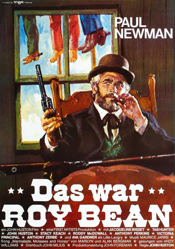 The Life & Times of Judge Roy Bean movie poster print showcasing classic film art.