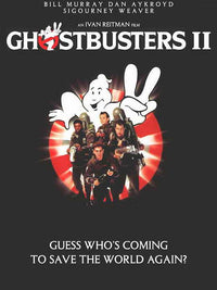 Ghostbusters Movie Poster Print featuring iconic characters.