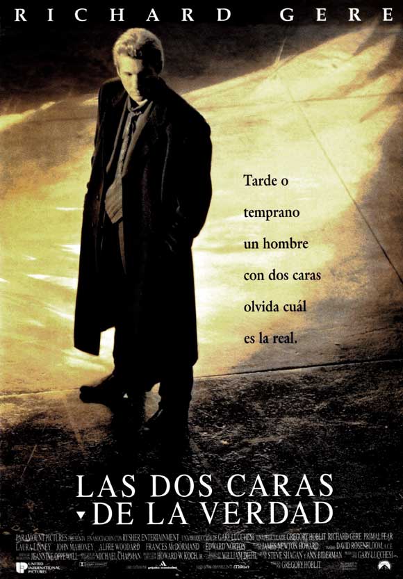 Primal Fear Movie Poster Print showcasing intense drama and suspense.