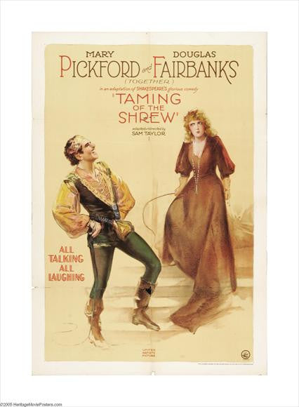 The Taming of the Shrew Movie Poster Print (11 x 17)
