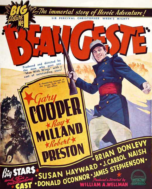 Beau Geste Movie Poster Print featuring classic film artwork