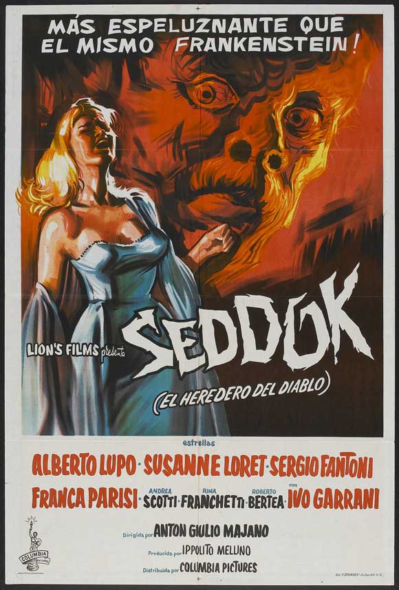 Atom Age Vampire Movie Poster Print showcasing classic horror artwork.
