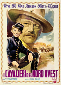 She Wore a Yellow Ribbon Movie Poster Print featuring classic film art.