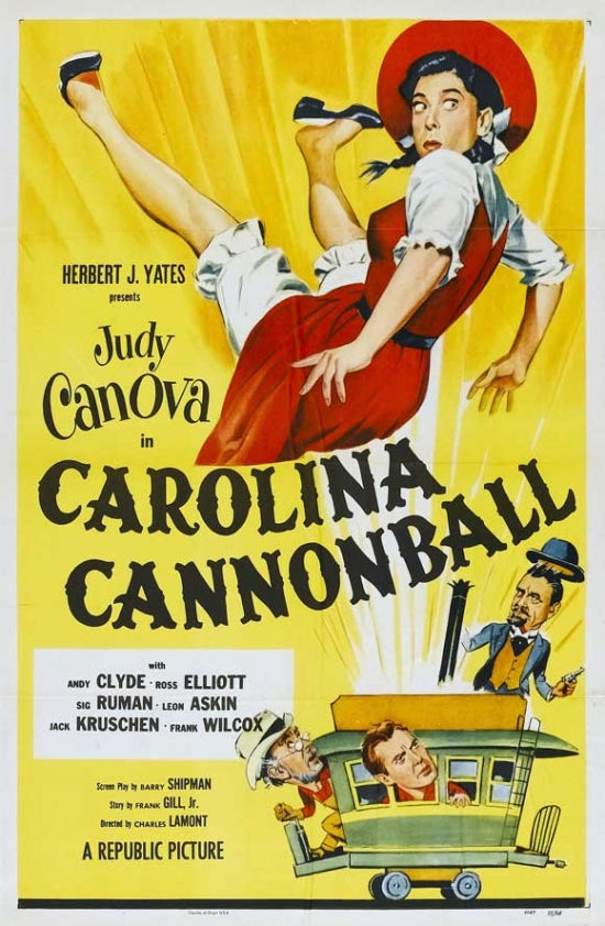 Carolina Cannonball Movie Poster Print featuring classic cinema imagery.