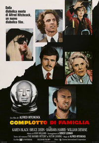 Family Plot Movie Poster Print showcasing classic film art.