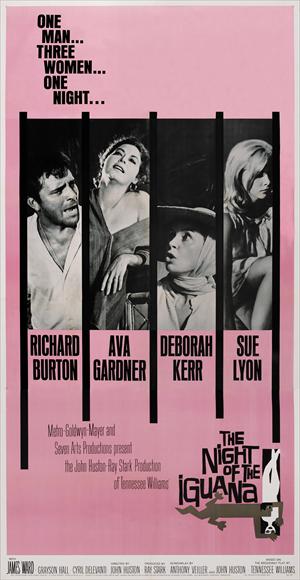 The Night of the Iguana movie poster print showcasing dramatic imagery.
