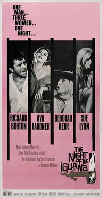 The Night of the Iguana movie poster print showcasing dramatic imagery.