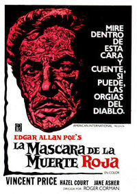 Masque of the Red Death movie poster print showcasing eerie elegance.