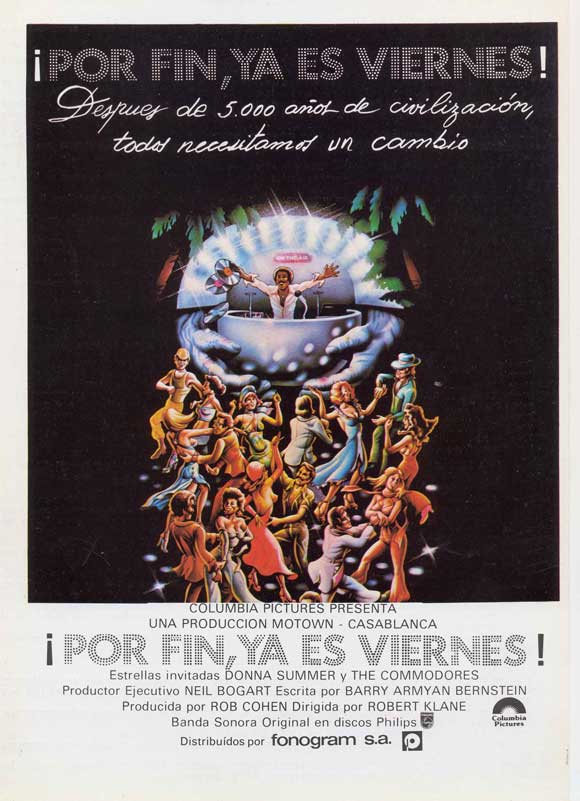 Thank God It's Friday Movie Poster Print showcasing vibrant disco theme