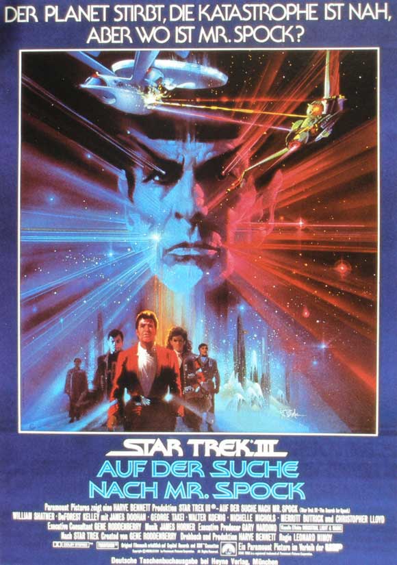 Star Trek 3: The Search for Spock Movie Poster Print showcasing iconic characters