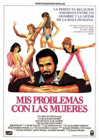 The Man Who Loved Women Movie Poster Print featuring romantic imagery.