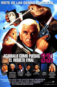 Naked Gun 33 1/3 Movie Poster Print featuring vibrant colors and iconic imagery.