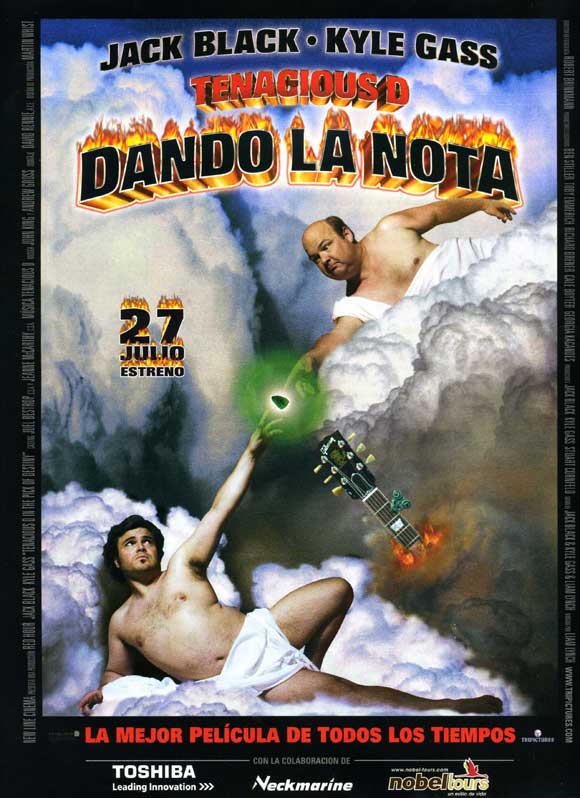Tenacious D in The Pick of Destiny Movie Poster Print featuring Jack Black and Kyle Gass.