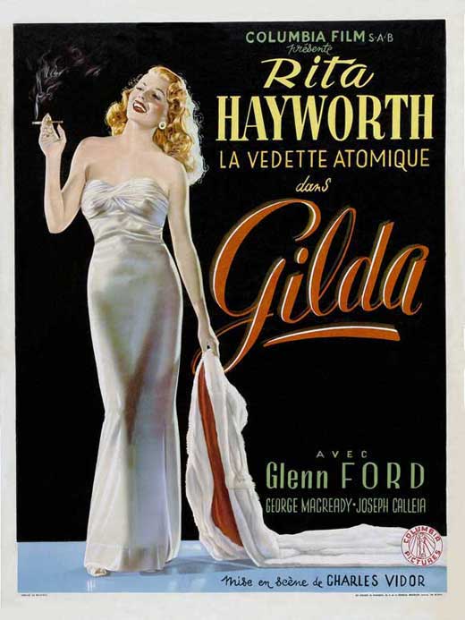 Gilda Movie Poster Print showcasing classic film art.