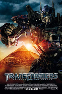 Transformers: Revenge of the Fallen Movie Poster Print featuring action-packed scenes and vibrant colors.