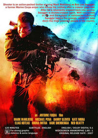 Shooter Movie Poster Print featuring action-packed imagery.