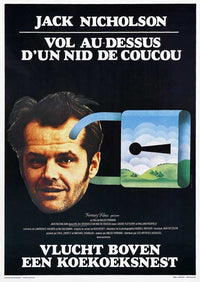 One Flew Over the Cuckoo's Nest Movie Poster Print with vibrant design.