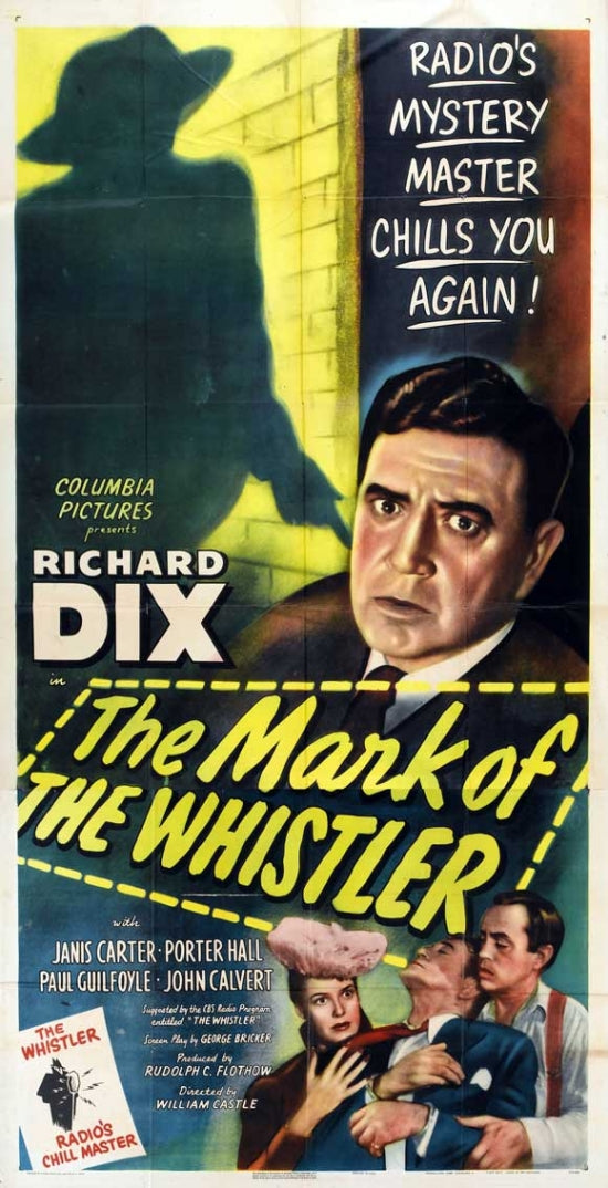 The Mark of the Whistler Movie Poster Print showcasing suspenseful artwork.