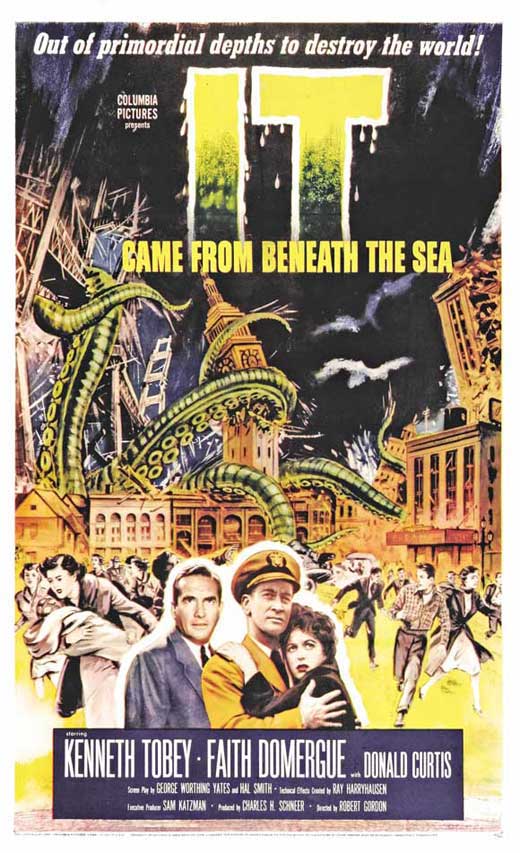 It Came from Beneath the Sea Movie Poster Print, showcasing classic monster movie art.