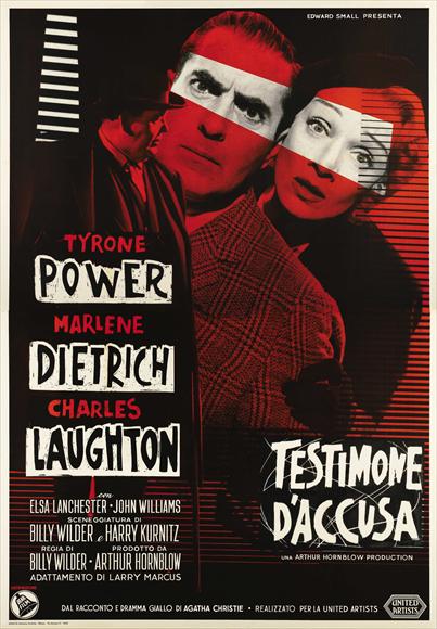 Witness for the Prosecution Movie Poster Print showcasing classic cinematic art.