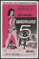 Warriors Five Movie Poster Print showcasing action and adventure.