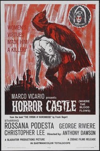 Horror Castle Movie Poster Print showcasing eerie ambiance