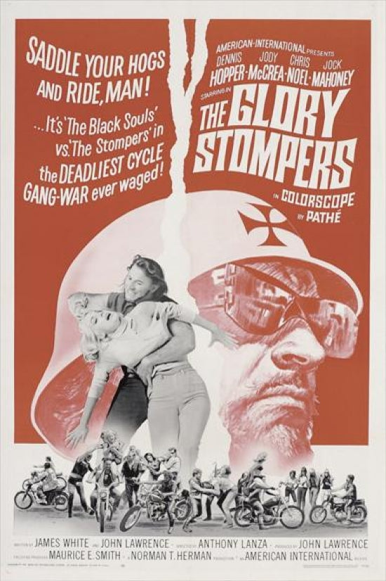The Glory Stompers Movie Poster Print featuring vibrant colors and classic film aesthetics.