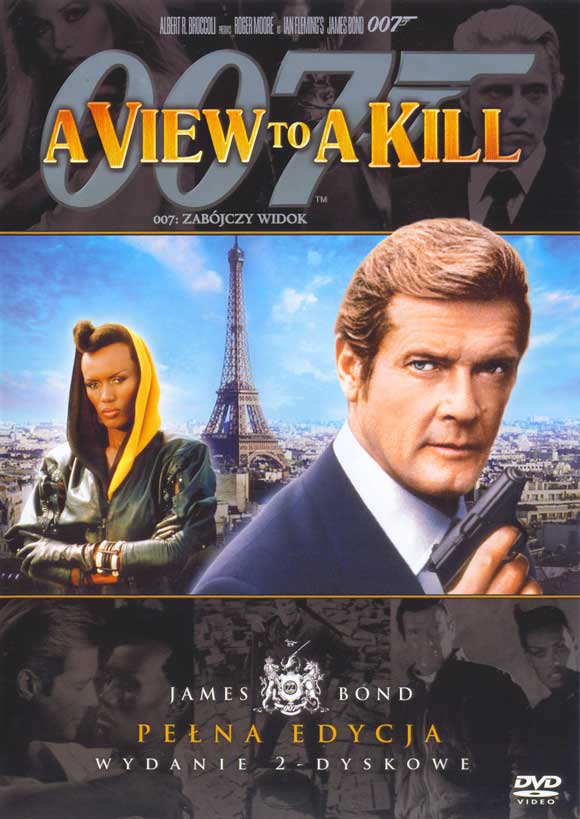 A View to a Kill movie poster print featuring iconic imagery from the film.