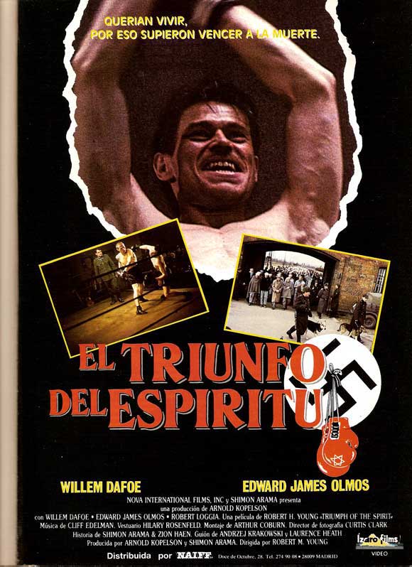 Triumph of the Spirit Movie Poster Print showcasing vibrant colors and cinematic imagery.
