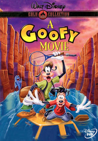 A Goofy Movie Poster Print featuring Goofy and Max in a colorful animated scene.