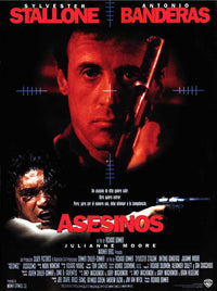 Assassins Movie Poster Print featuring dynamic action visuals.