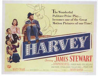 Harvey Movie Poster Print featuring the iconic invisible rabbit.