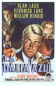 The Blue Dahlia Movie Poster Print showcasing classic film art.