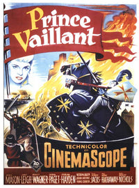 Prince Valiant Movie Poster Print showcasing classic adventure art.