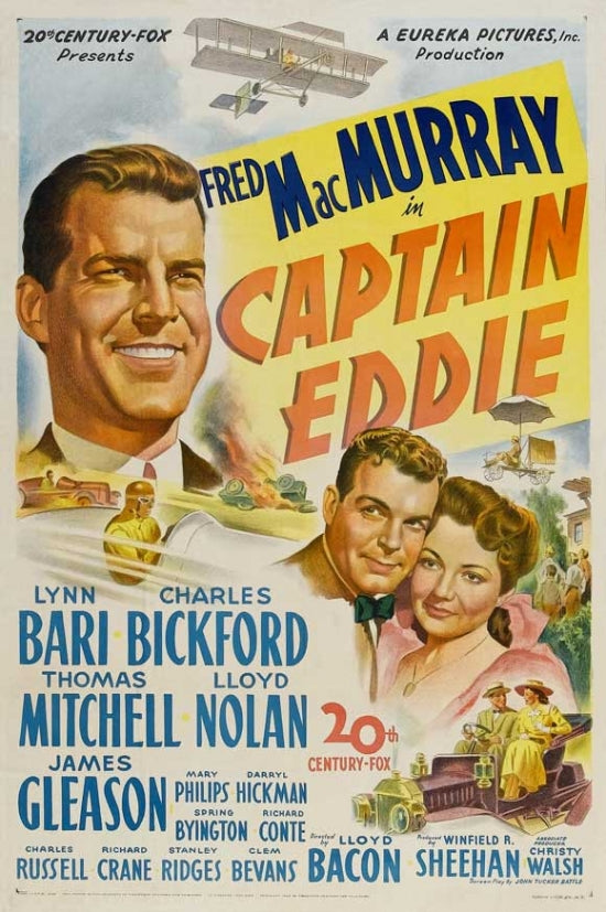 Captain Eddie Movie Poster Print showcasing vibrant colors and intricate details.
