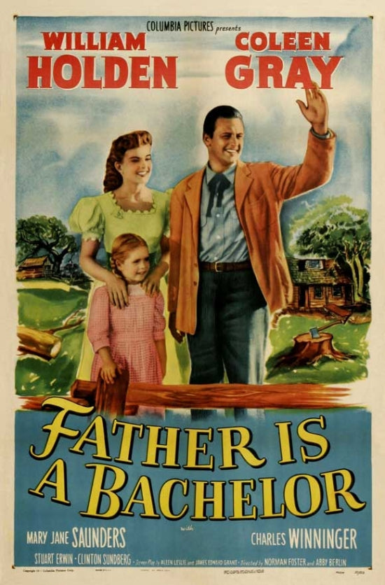 Father Is a Bachelor Movie Poster Print showcasing classic cinema.