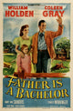 Father Is a Bachelor Movie Poster Print showcasing classic cinema.