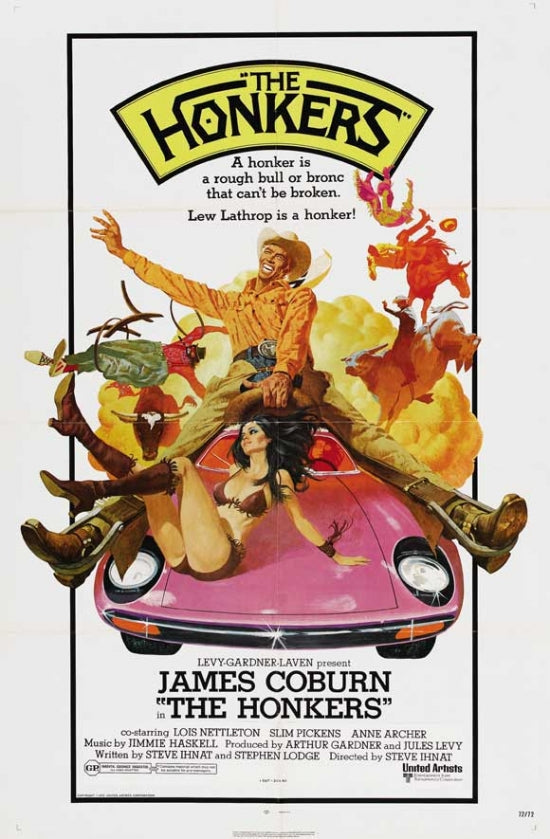 Honkers Movie Poster Print, vibrant film art for home decor.