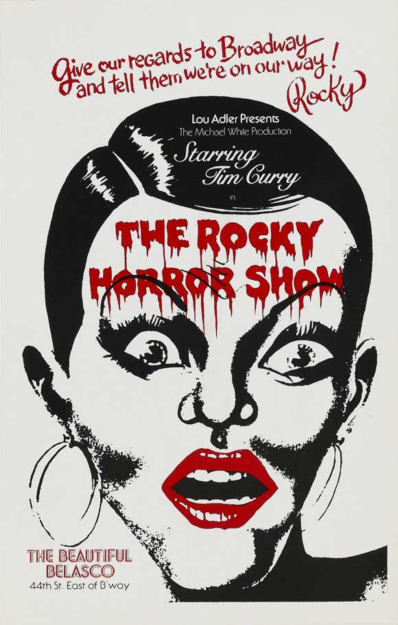 The Rocky Horror Picture Show Movie Poster Print showcasing iconic characters and vibrant design.