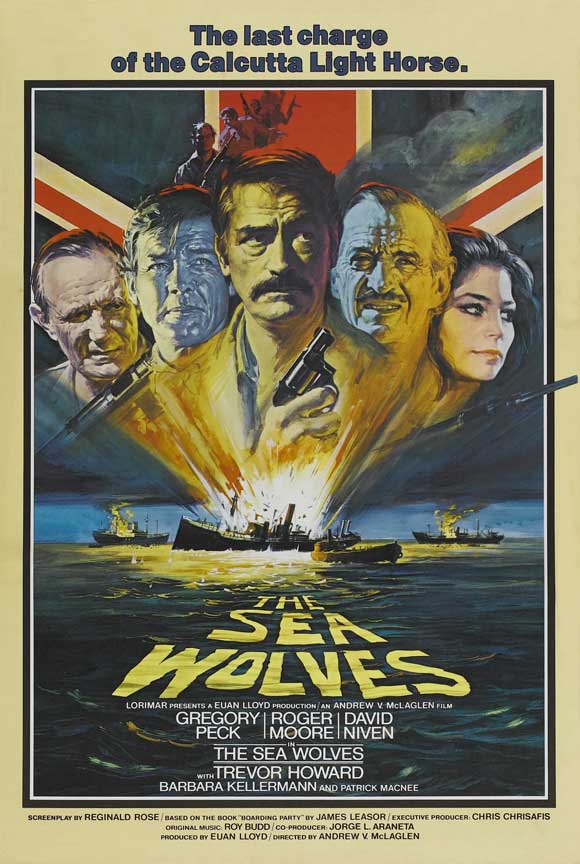 The Sea Wolves movie poster print showcasing high-seas adventure.