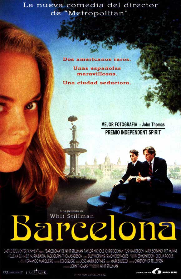 Barcelona Movie Poster Print showcasing captivating cinematic artwork.