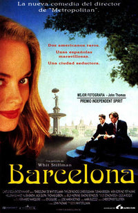 Barcelona Movie Poster Print showcasing captivating cinematic artwork.