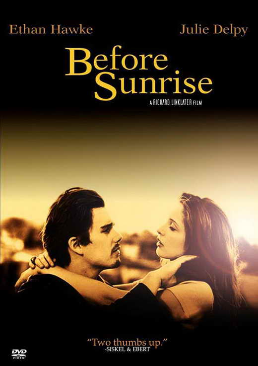 Before Sunrise Movie Poster Print showcasing iconic film romance.