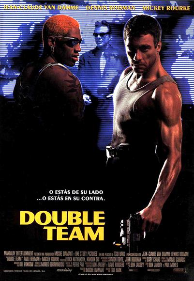 Double Team Movie Poster Print showcasing action film imagery.