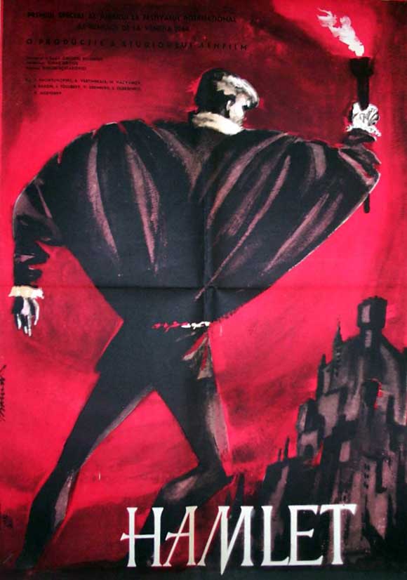 Hamlet Movie Poster Print showcasing classic Shakespearean drama.