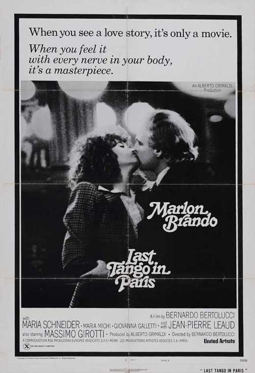 Last Tango in Paris Movie Poster Print featuring iconic film imagery.