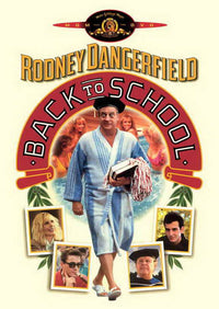 Back to School Movie Poster Print featuring vibrant design for home decor.