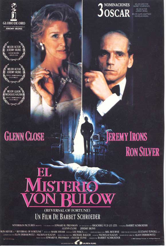 Reversal of Fortune Movie Poster Print showcasing dramatic visuals